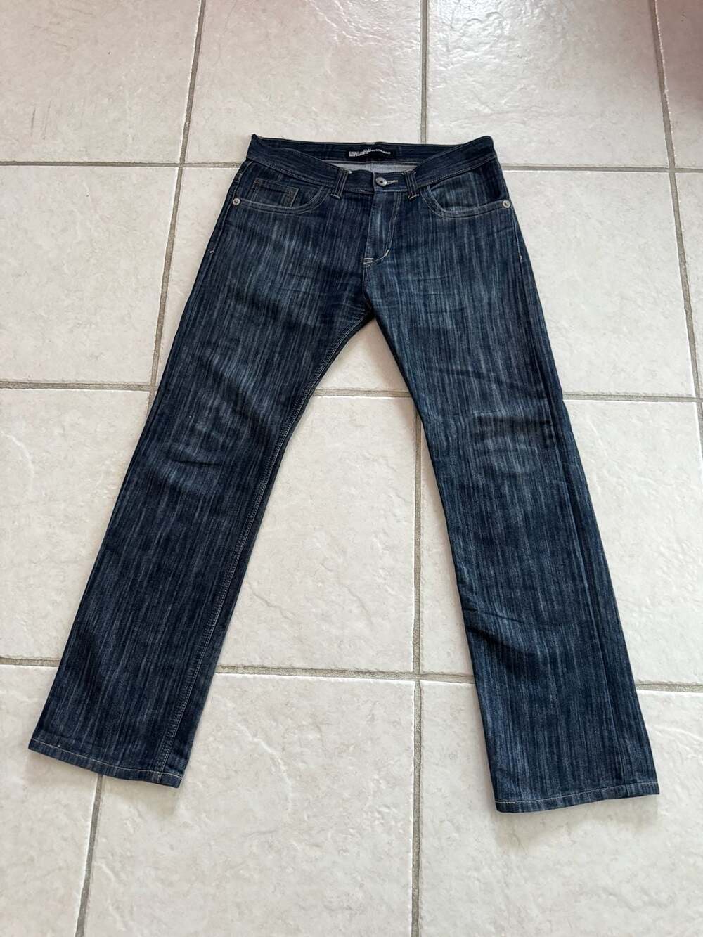 Gimmic Industry Co. Denim Vintage Dark Wash Straight Leg Jeans